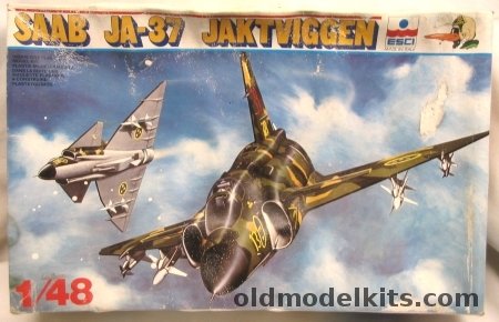 ESCI 1/48 Saab JA-37 Viggen (Jaktviggen), 4059 plastic model kit